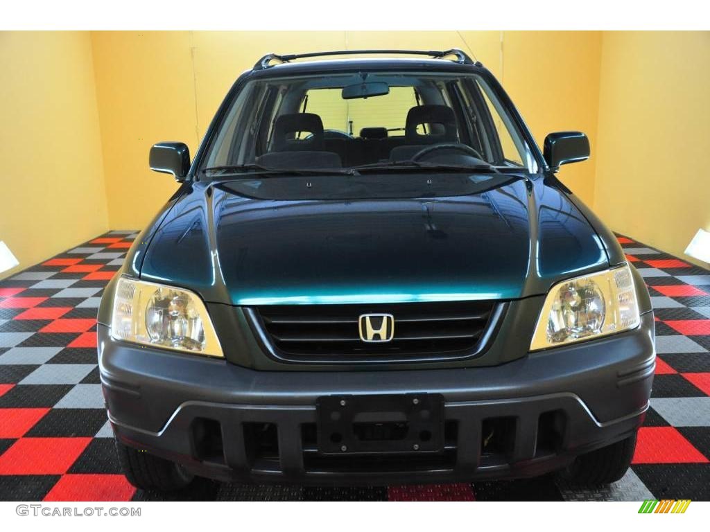 1999 CR-V EX 4WD - Clover Green Pearl / Charcoal photo #2