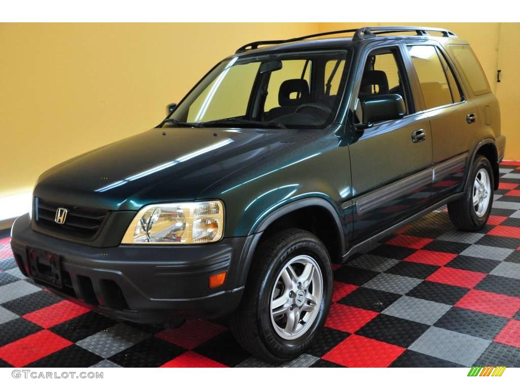 1999 CR-V EX 4WD - Clover Green Pearl / Charcoal photo #3