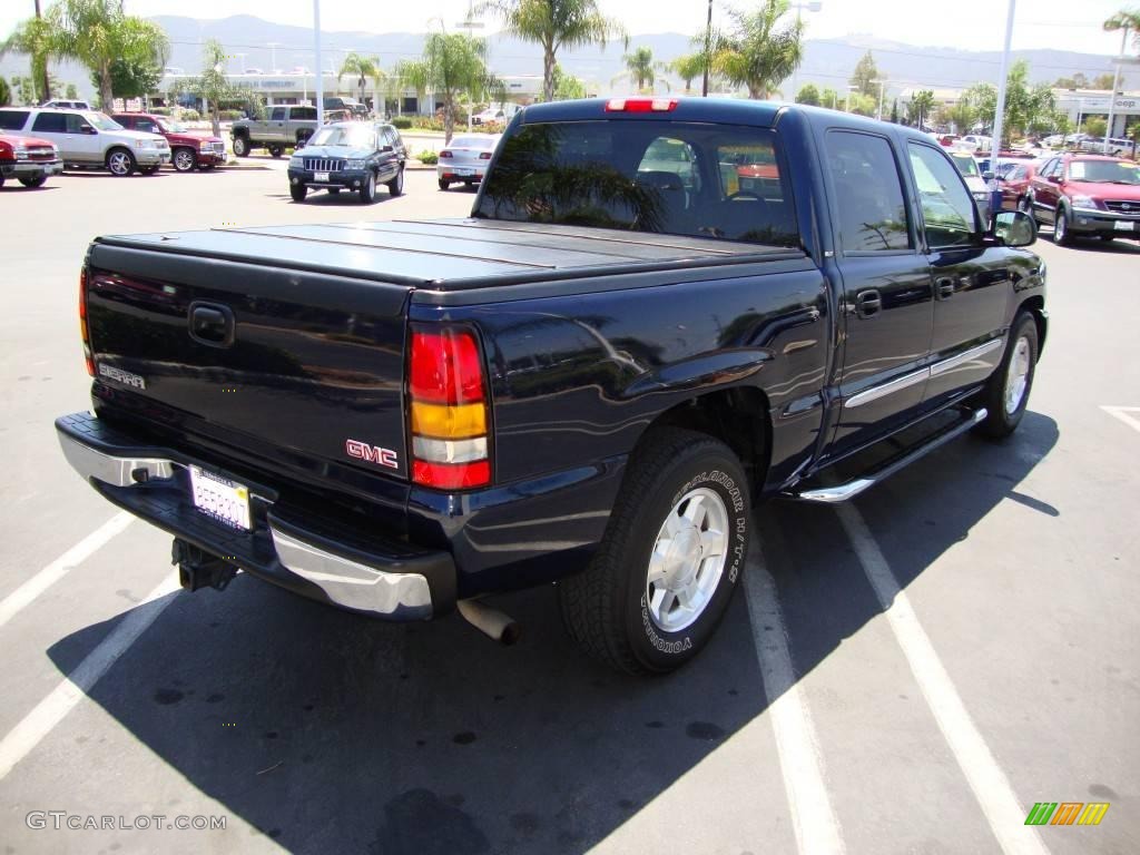 2006 Sierra 1500 SLT Crew Cab - Deep Blue Metallic / Neutral photo #3