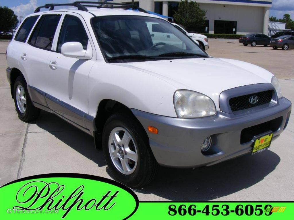 2002 Santa Fe GLS - Nordic White / Gray photo #1