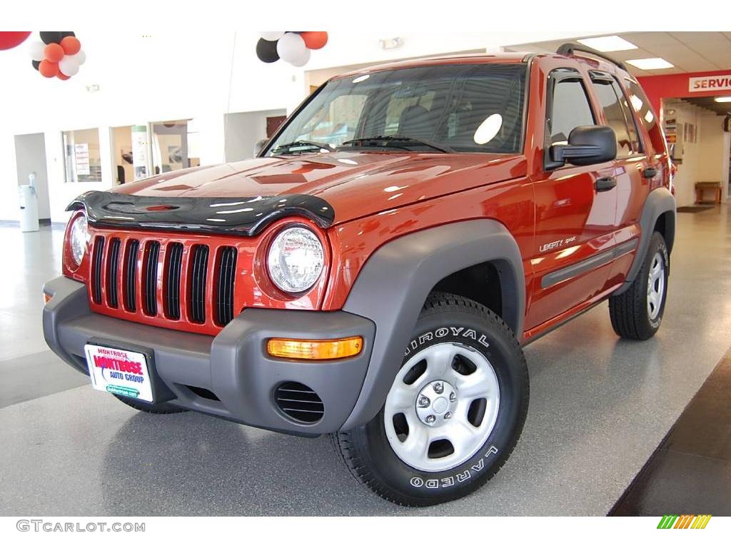 2002 Liberty Sport - Salsa Red Pearlcoat / Dark Slate Gray photo #1