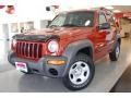 2002 Salsa Red Pearlcoat Jeep Liberty Sport  photo #1