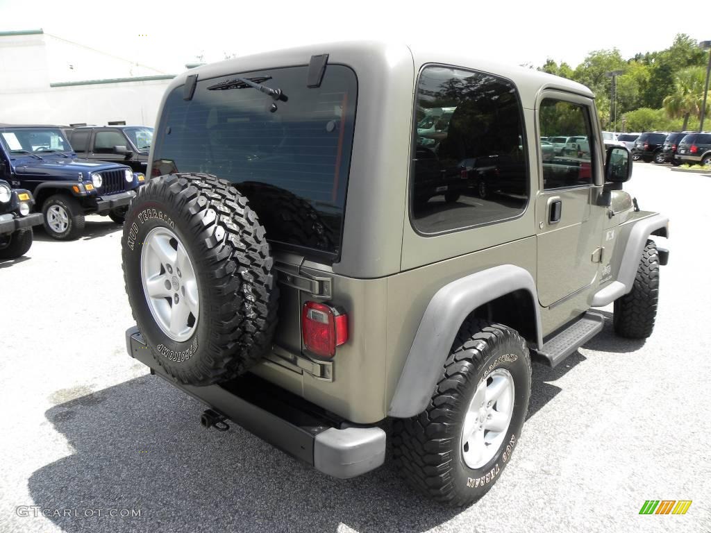 2004 Wrangler X 4x4 - Light Khaki Metallic / Khaki photo #10