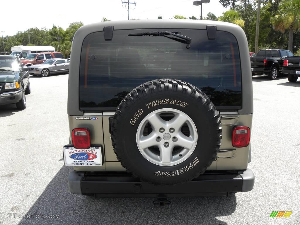 2004 Wrangler X 4x4 - Light Khaki Metallic / Khaki photo #11
