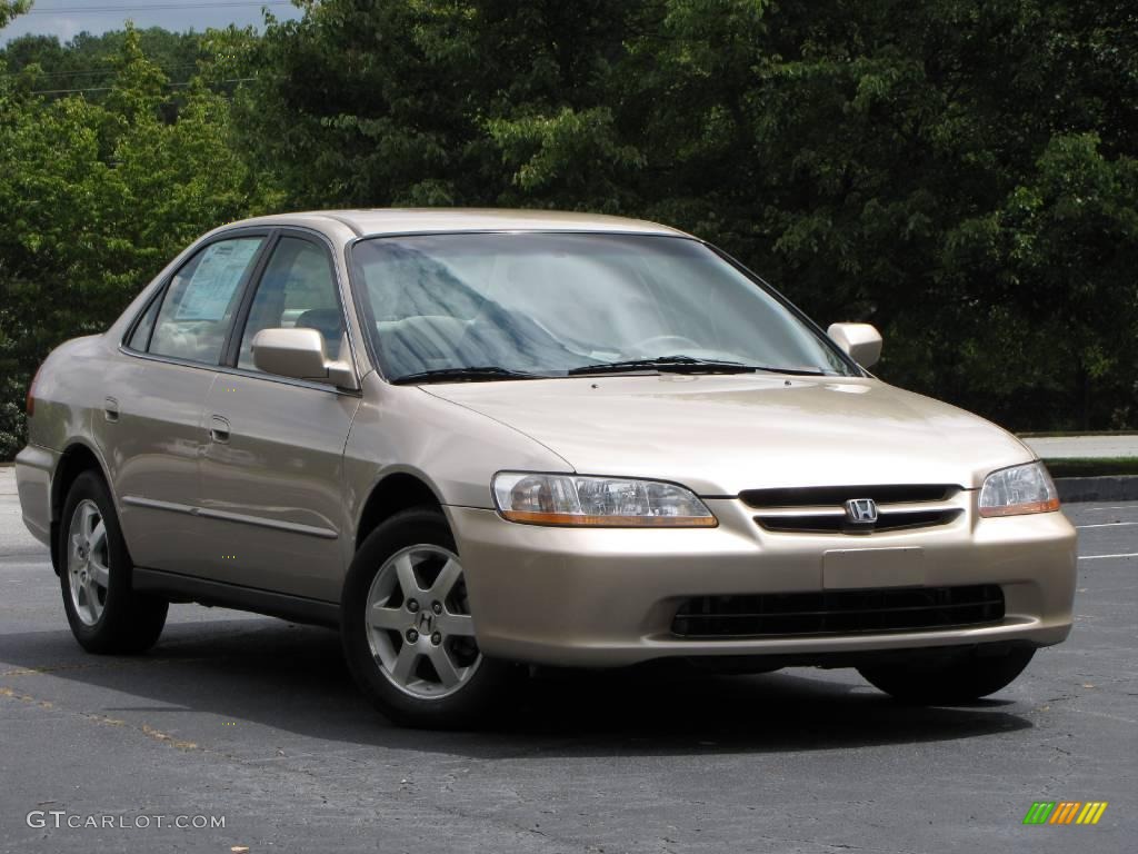 2000 Accord SE Sedan - Naples Gold Metallic / Ivory photo #1