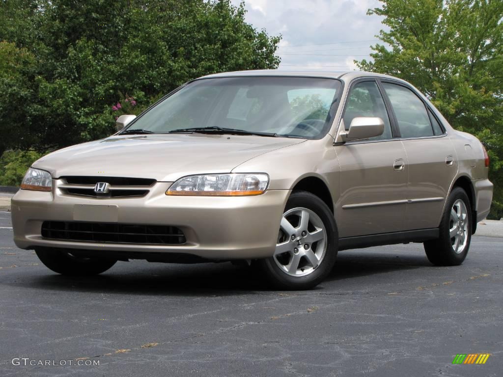 2000 Accord SE Sedan - Naples Gold Metallic / Ivory photo #2