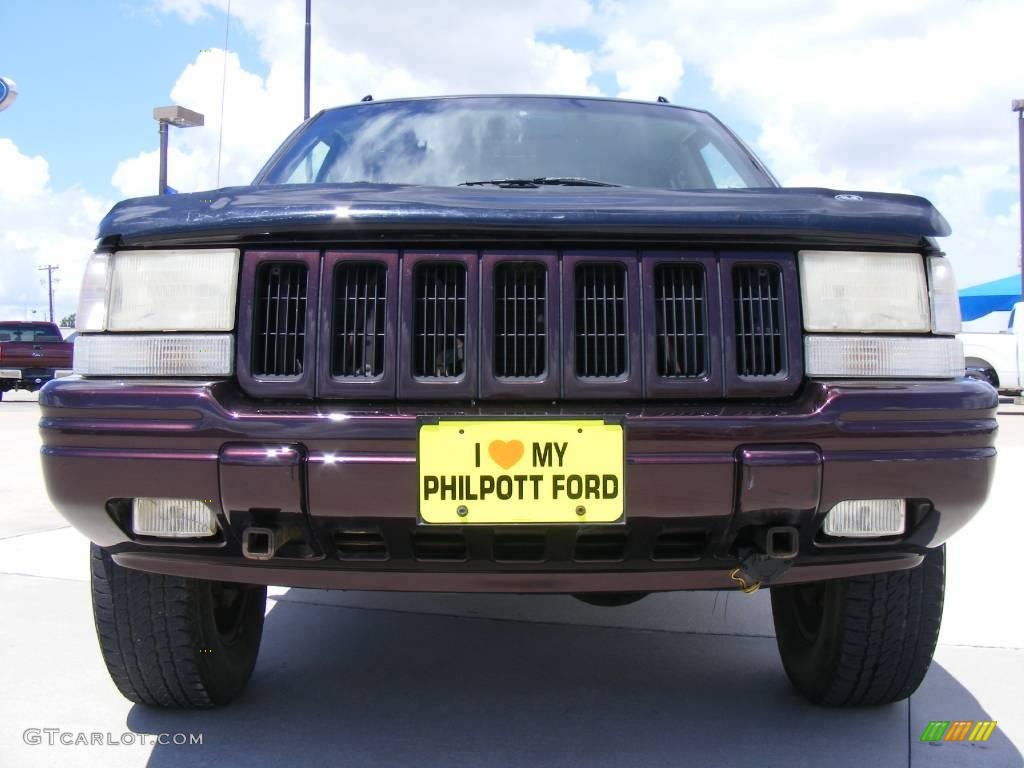 1997 Grand Cherokee Limited 4x4 - Dark Rosewood Pearl / Agate Black photo #9