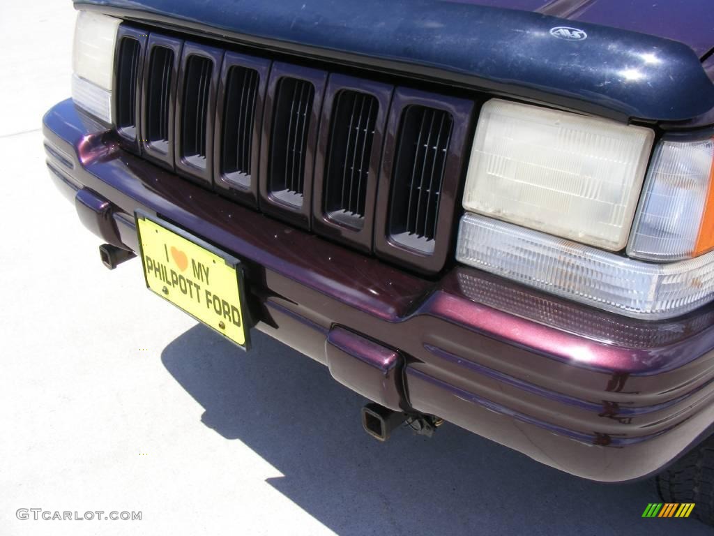 1997 Grand Cherokee Limited 4x4 - Dark Rosewood Pearl / Agate Black photo #11