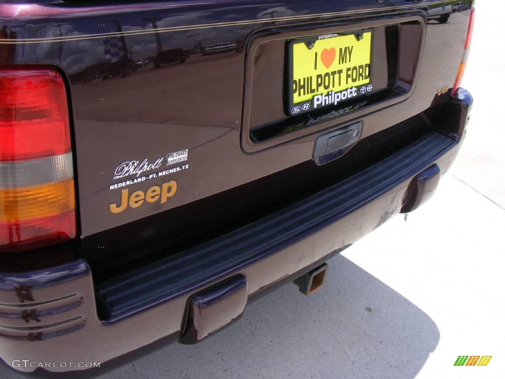 1997 Grand Cherokee Limited 4x4 - Dark Rosewood Pearl / Agate Black photo #17