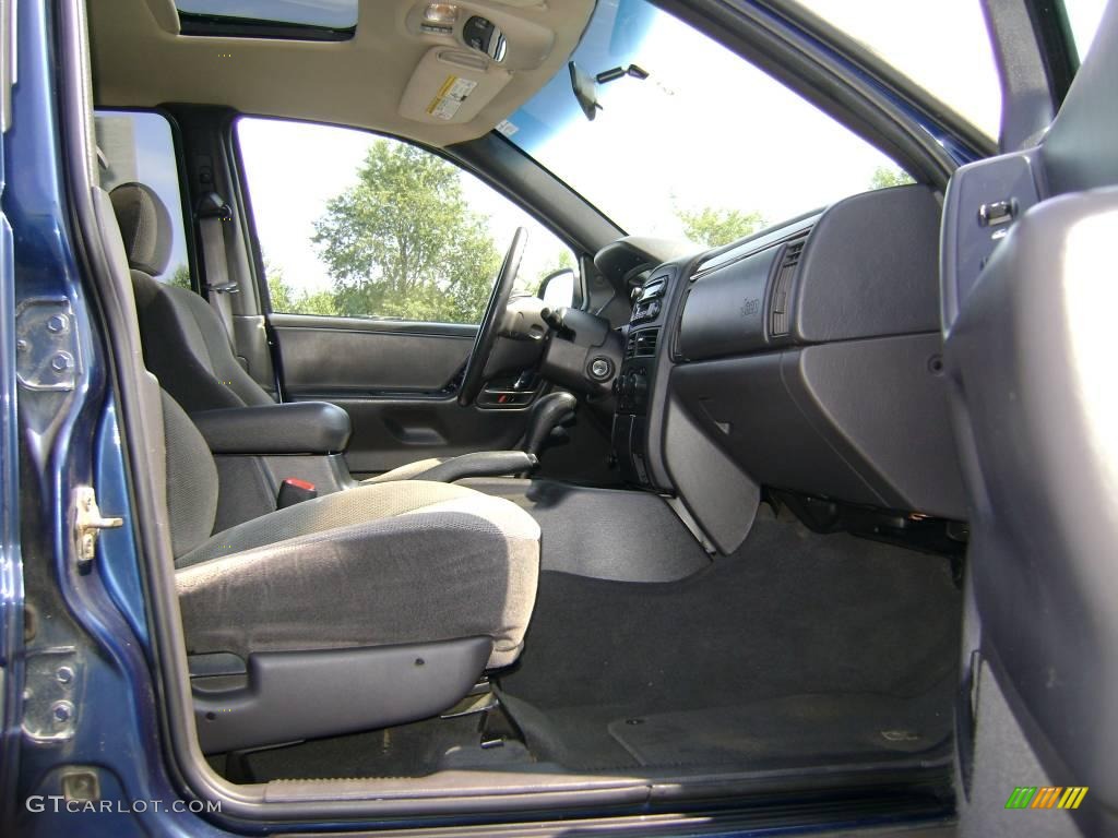 2000 Grand Cherokee Laredo 4x4 - Patriot Blue Pearlcoat / Agate photo #11