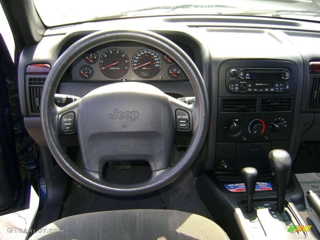 2000 Grand Cherokee Laredo 4x4 - Patriot Blue Pearlcoat / Agate photo #13