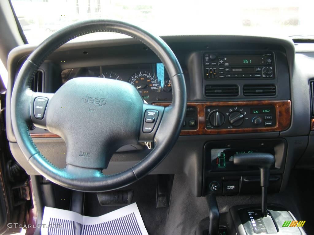 1997 Grand Cherokee Limited 4x4 - Dark Rosewood Pearl / Agate Black photo #32