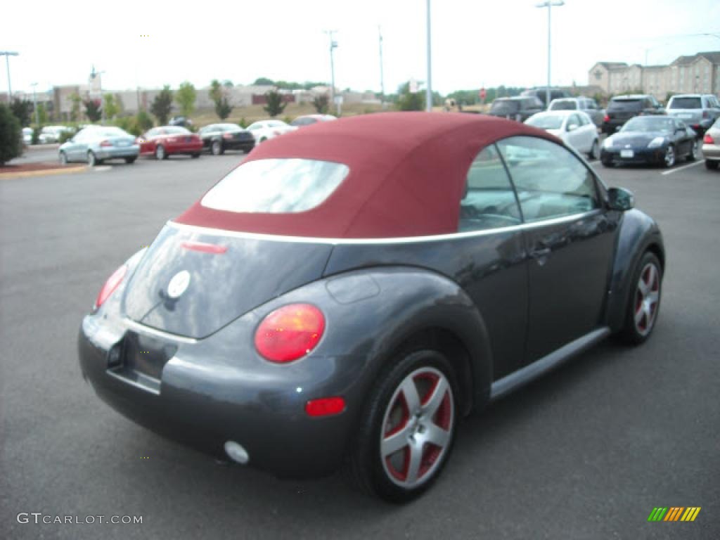 2005 New Beetle Dark Flint Edition Convertible - Platinum Grey Metallic / Bordeaux Red photo #5