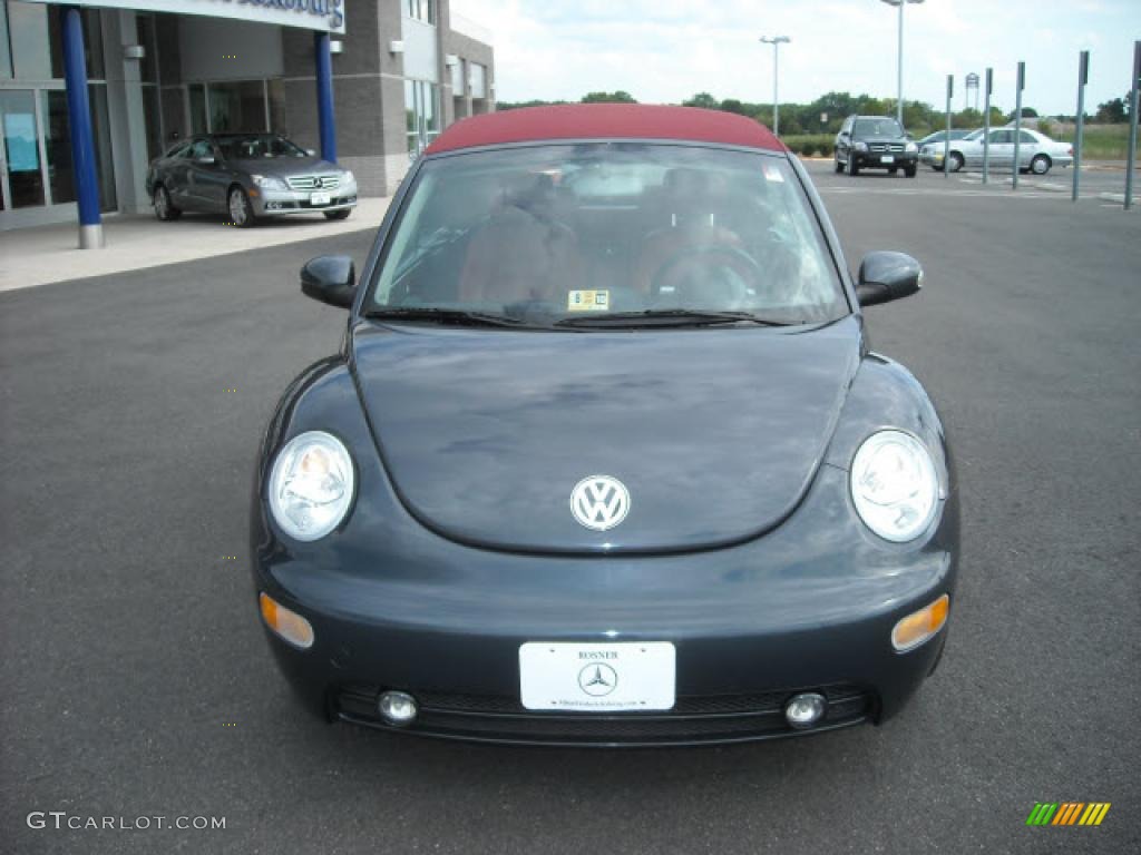 2005 New Beetle Dark Flint Edition Convertible - Platinum Grey Metallic / Bordeaux Red photo #8