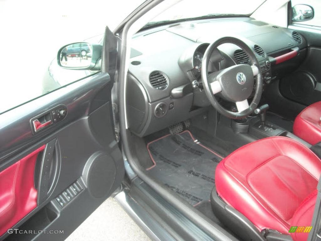 2005 New Beetle Dark Flint Edition Convertible - Platinum Grey Metallic / Bordeaux Red photo #9