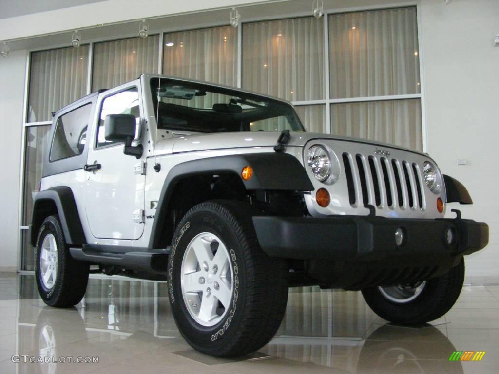 2009 Wrangler X 4x4 - Bright Silver Metallic / Dark Slate Gray/Medium Slate Gray photo #1