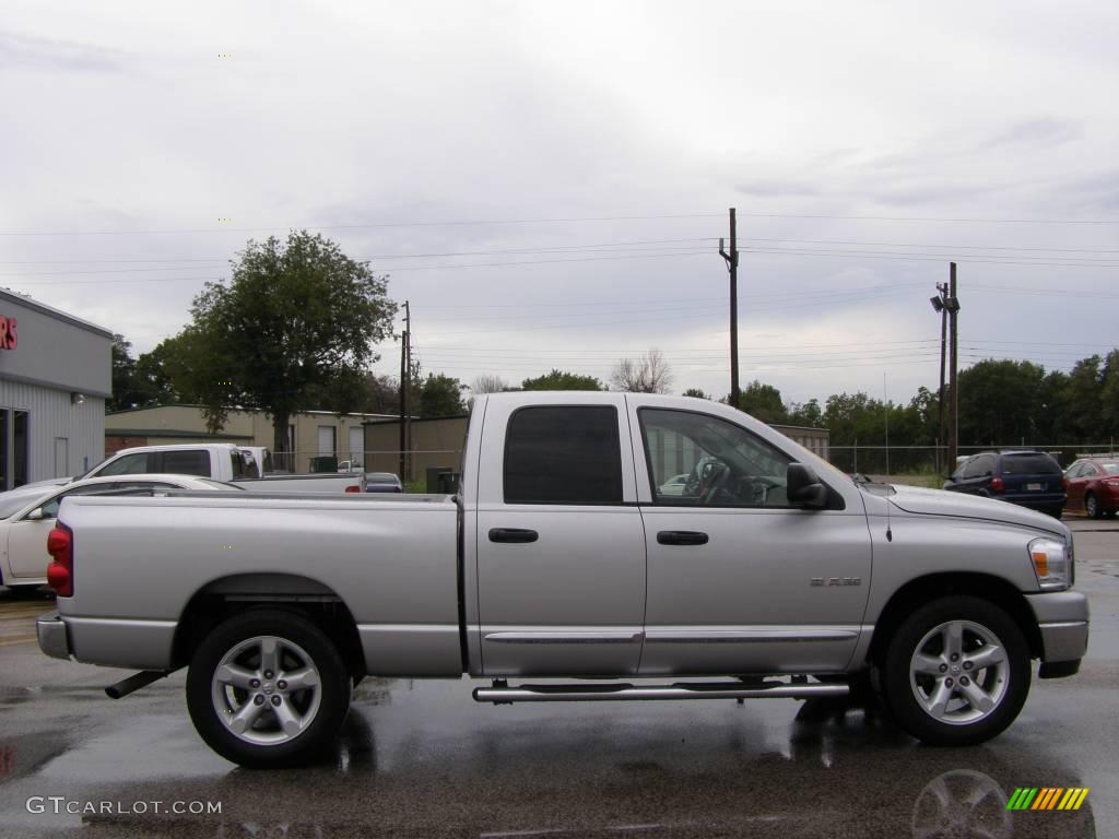 2008 Ram 1500 Big Horn Edition Quad Cab - Bright Silver Metallic / Medium Slate Gray photo #2