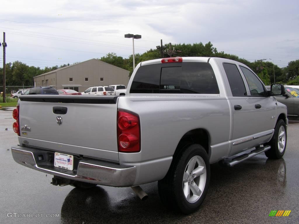 2008 Ram 1500 Big Horn Edition Quad Cab - Bright Silver Metallic / Medium Slate Gray photo #3