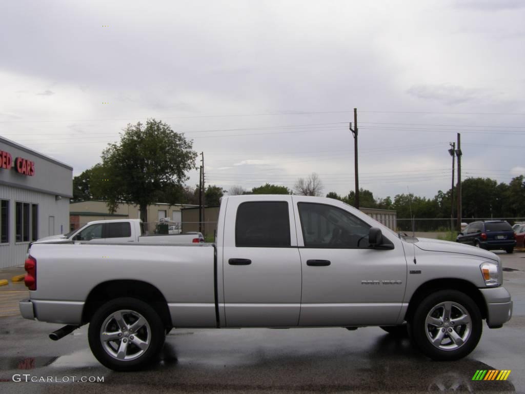 2007 Ram 1500 Sport Quad Cab - Bright Silver Metallic / Medium Slate Gray photo #2