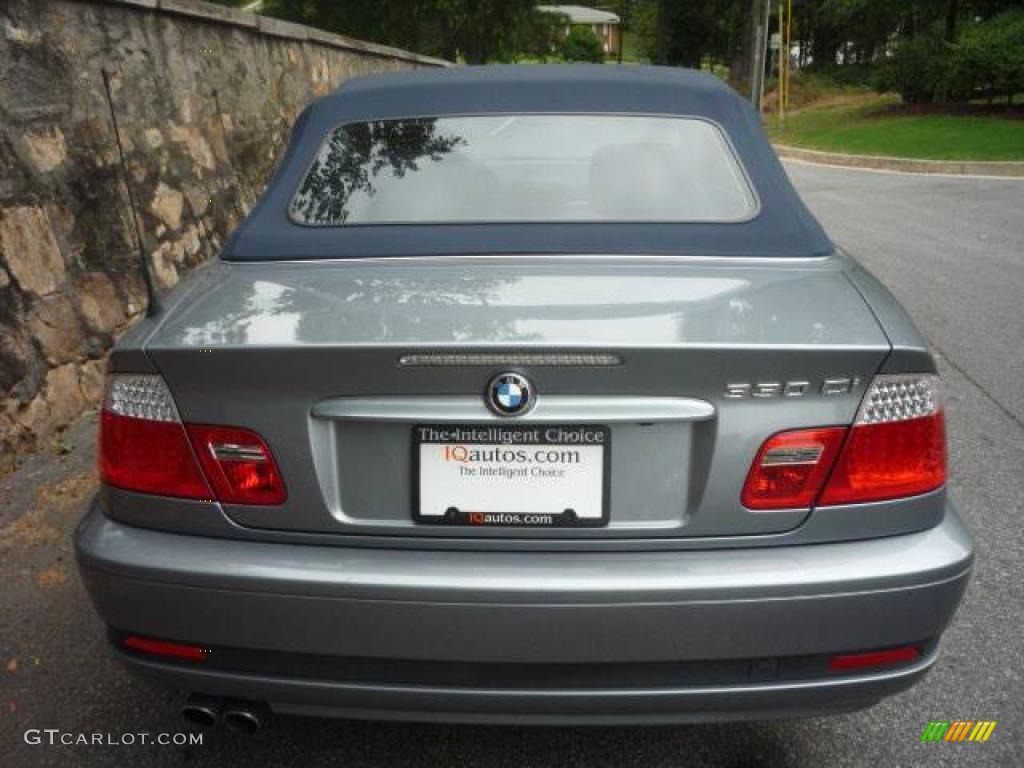 2006 3 Series 330i Convertible - Quartz Blue Metallic / Grey photo #13