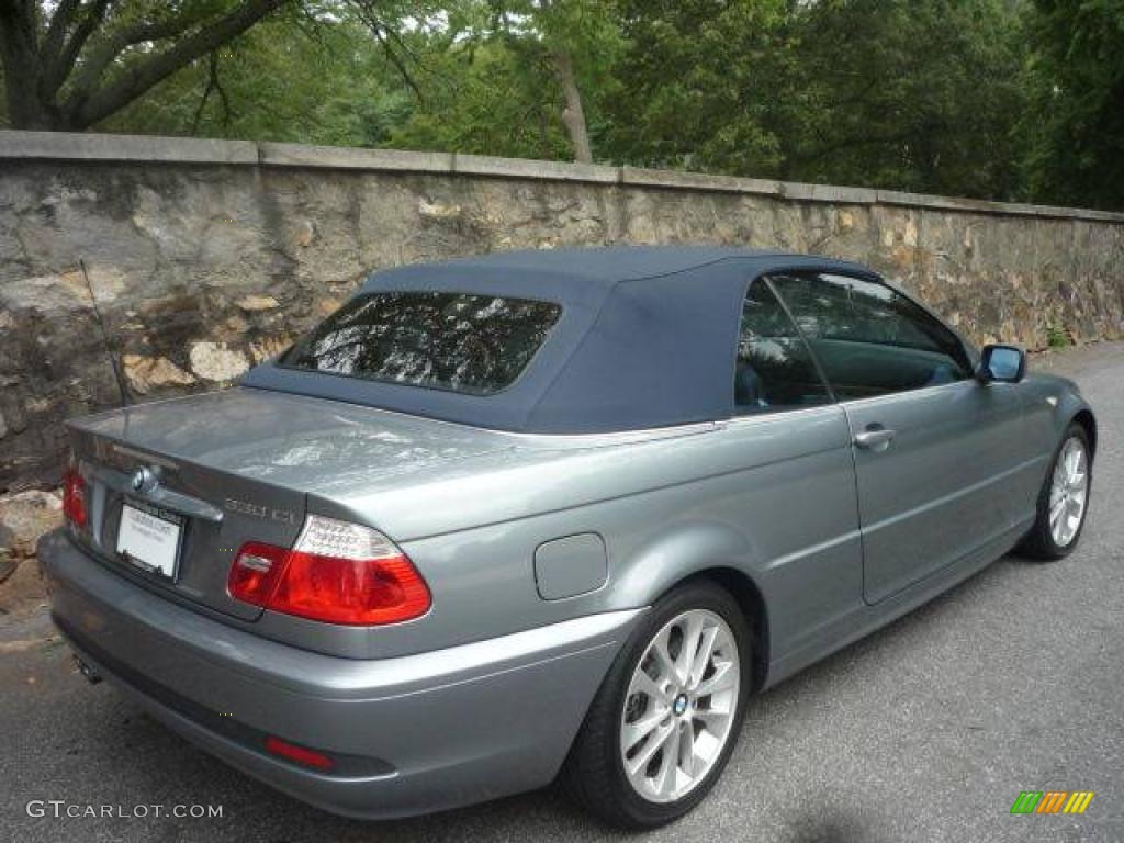 2006 3 Series 330i Convertible - Quartz Blue Metallic / Grey photo #14