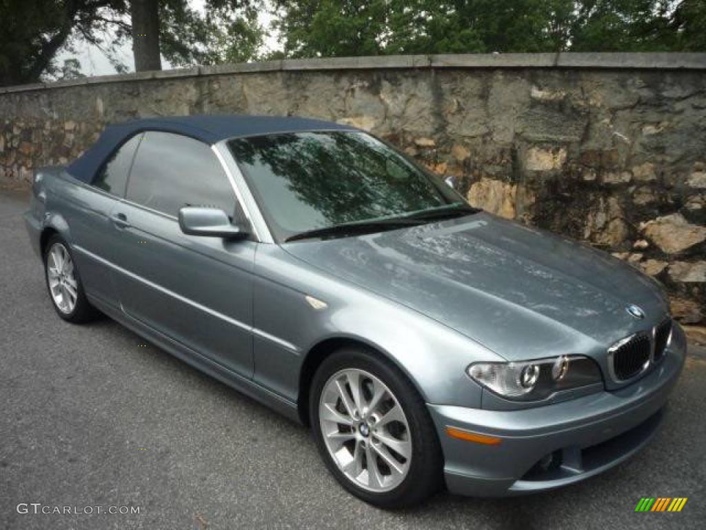 2006 3 Series 330i Convertible - Quartz Blue Metallic / Grey photo #16