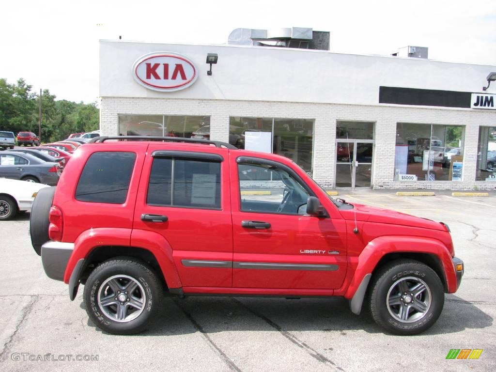 2004 Liberty Rocky Mountain Edition 4x4 - Flame Red / Dark Slate Gray/Taupe photo #2