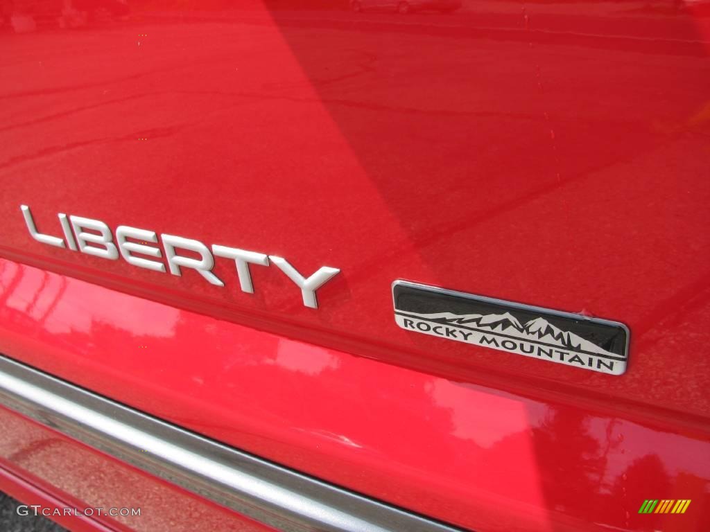 2004 Liberty Rocky Mountain Edition 4x4 - Flame Red / Dark Slate Gray/Taupe photo #3