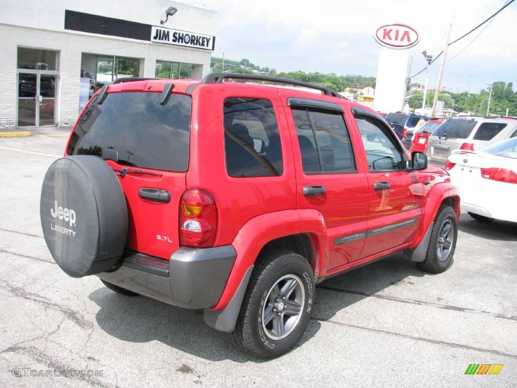 2004 Liberty Rocky Mountain Edition 4x4 - Flame Red / Dark Slate Gray/Taupe photo #4