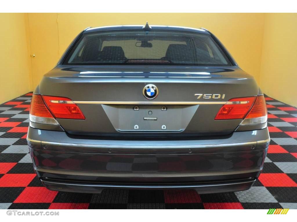 2006 7 Series 750i Sedan - Titanium Grey Metallic / Black/Black photo #5