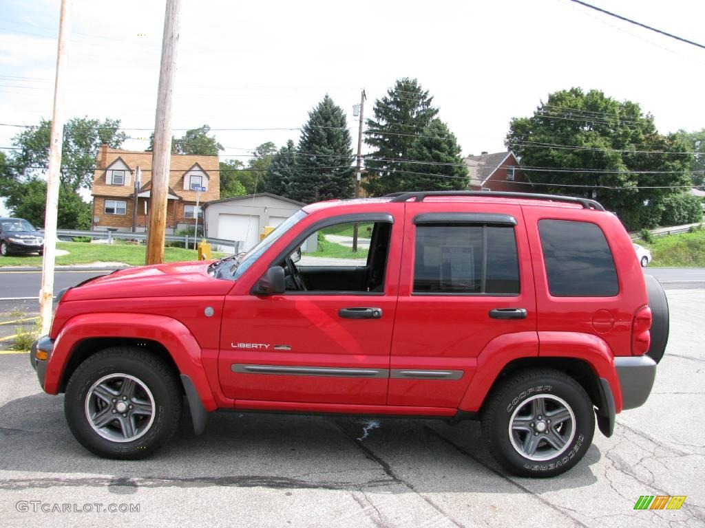 2004 Liberty Rocky Mountain Edition 4x4 - Flame Red / Dark Slate Gray/Taupe photo #6