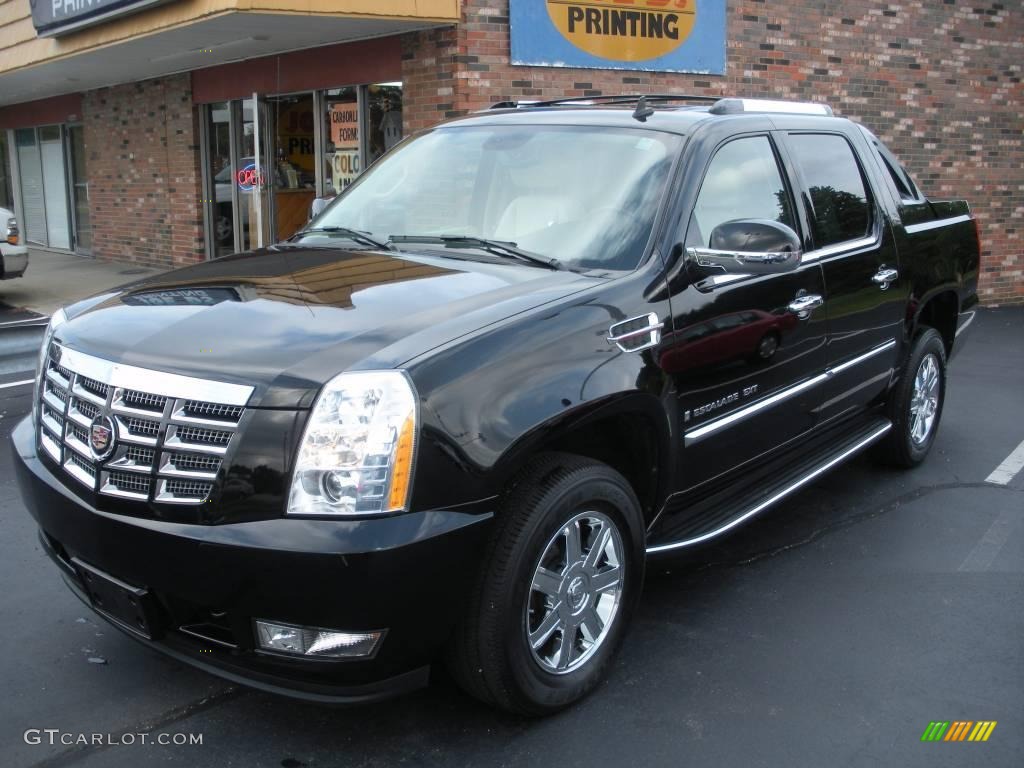 2007 Escalade EXT AWD - Black Raven / Cocoa/Light Cashmere photo #1