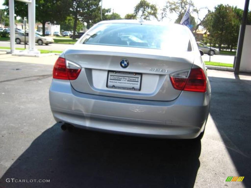 2007 3 Series 328i Sedan - Titanium Silver Metallic / Black Dakota Leather photo #5