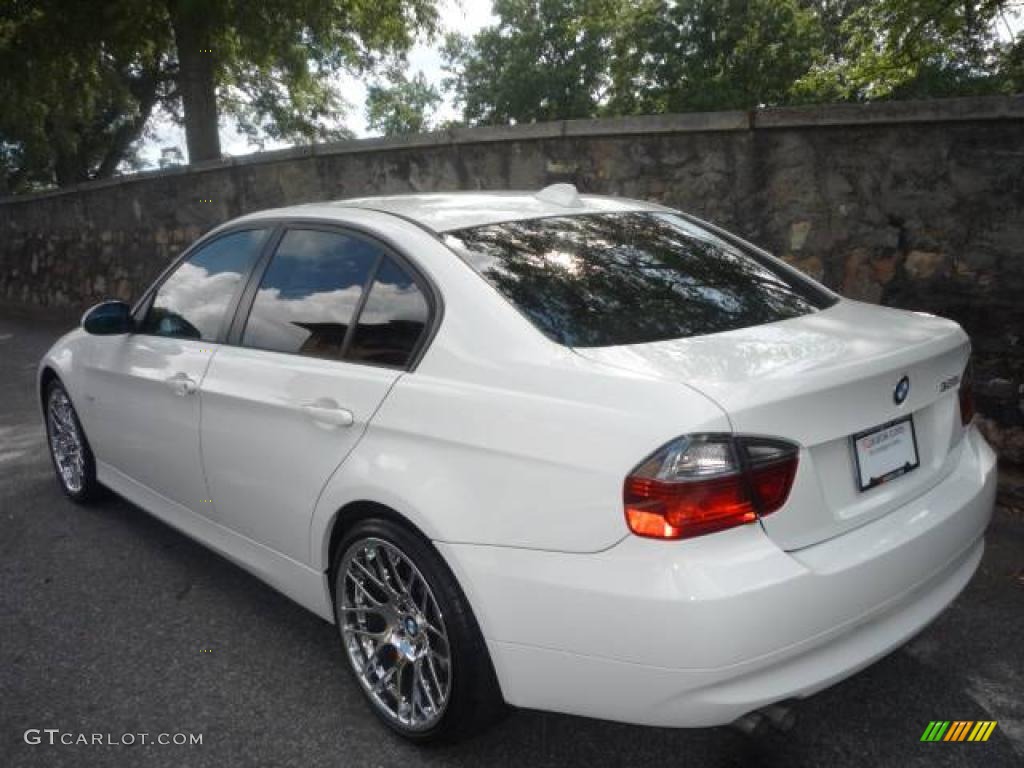 2007 3 Series 328i Sedan - Alpine White / Beige photo #3