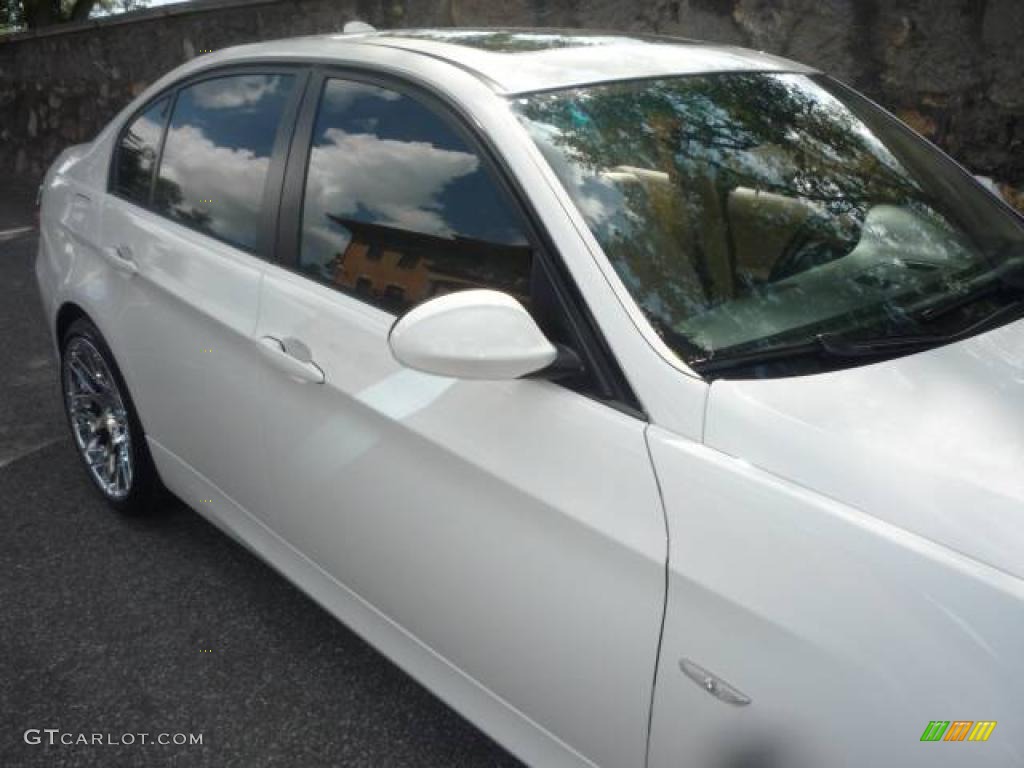 2007 3 Series 328i Sedan - Alpine White / Beige photo #18