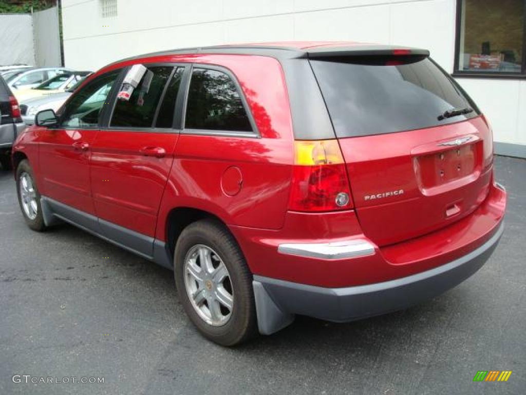 2004 Pacifica AWD - Inferno Red Pearl / Light Taupe photo #2