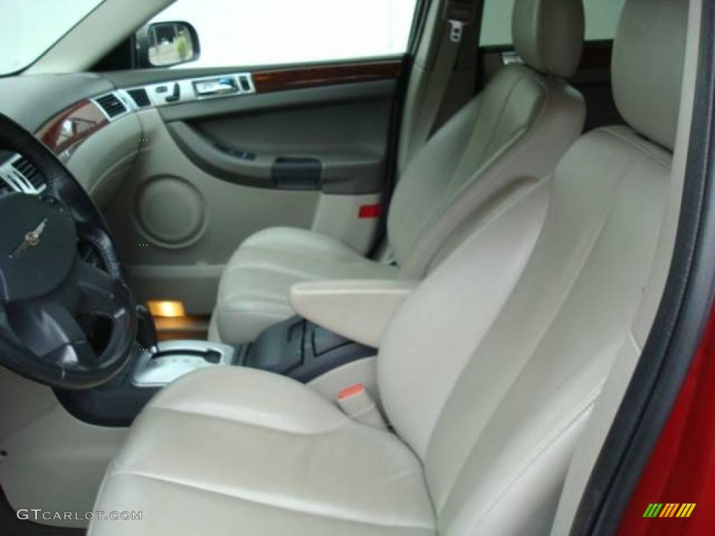 2004 Pacifica AWD - Inferno Red Pearl / Light Taupe photo #10