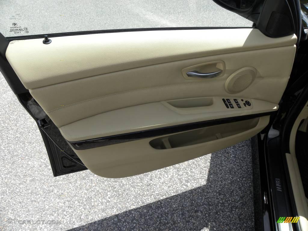 2008 3 Series 328i Sedan - Jet Black / Beige photo #6