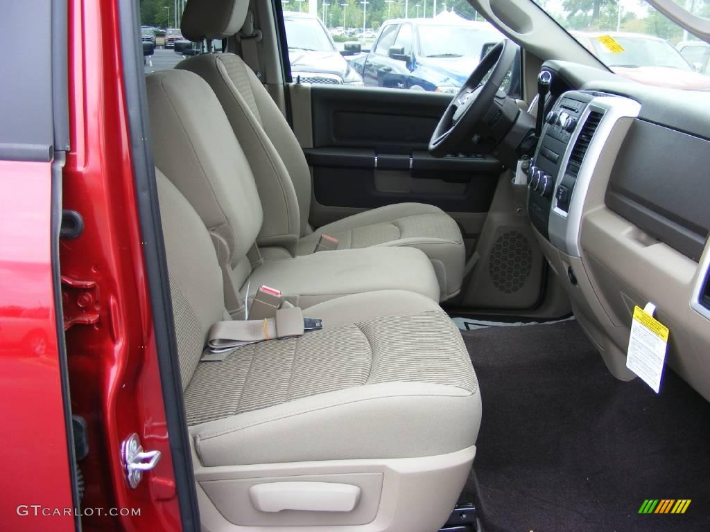 2009 Ram 1500 Big Horn Edition Crew Cab 4x4 - Inferno Red Crystal Pearl / Light Pebble Beige/Bark Brown photo #8