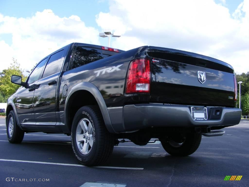 2009 Ram 1500 TRX Crew Cab - Brilliant Black Crystal Pearl / Dark Slate/Medium Graystone photo #2