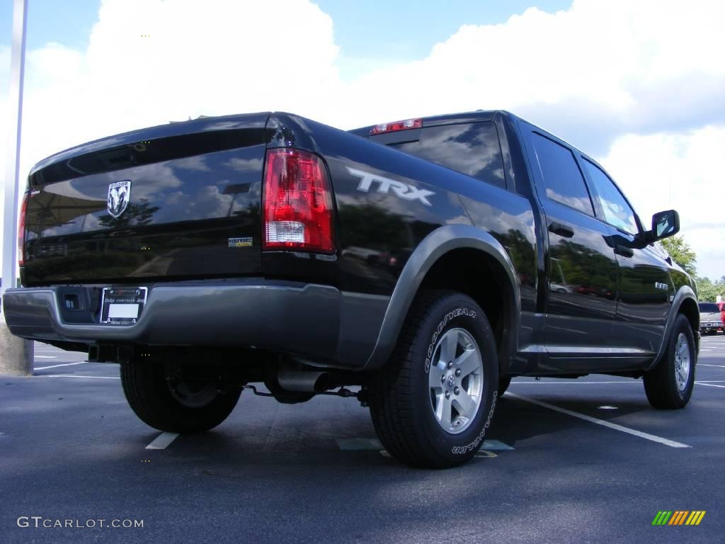 2009 Ram 1500 TRX Crew Cab - Brilliant Black Crystal Pearl / Dark Slate/Medium Graystone photo #3