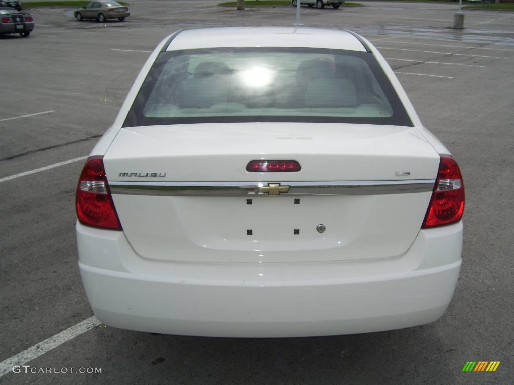 2008 Malibu Classic LS Sedan - White / Titanium Gray photo #4