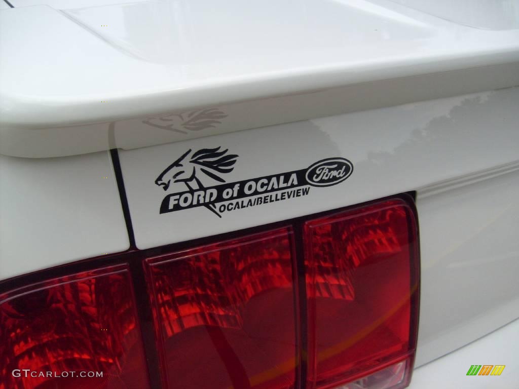 2007 Mustang V6 Premium Convertible - Performance White / Medium Parchment photo #13