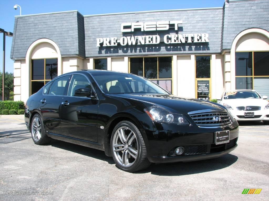 2006 M 45 Sport Sedan - Black Obsidian / Stone photo #1