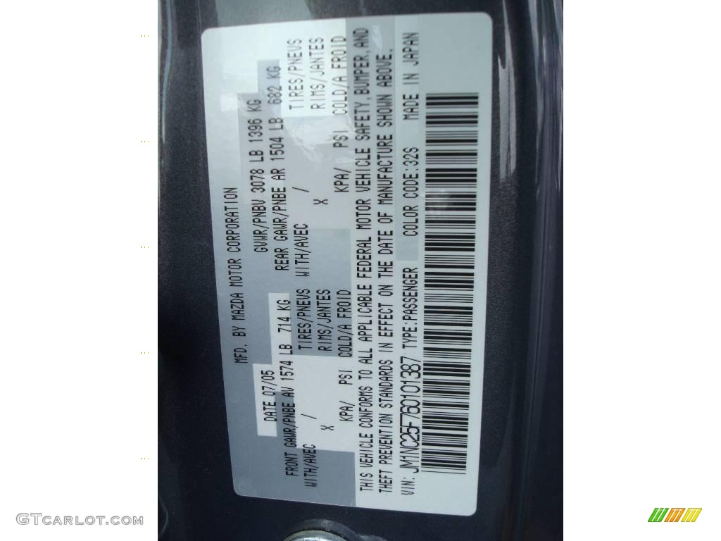2006 MX-5 Miata Roadster - Galaxy Gray Metallic / Black photo #33