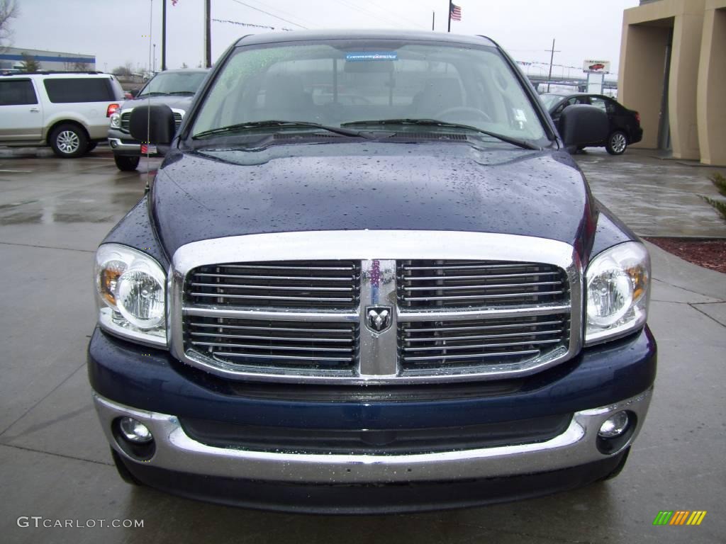 2007 Ram 1500 ST Quad Cab 4x4 - Patriot Blue Pearl / Medium Slate Gray photo #8