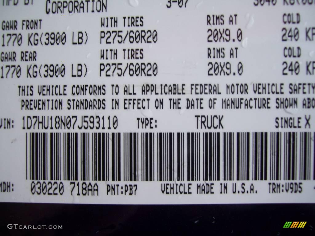 2007 Ram 1500 ST Quad Cab 4x4 - Patriot Blue Pearl / Medium Slate Gray photo #15