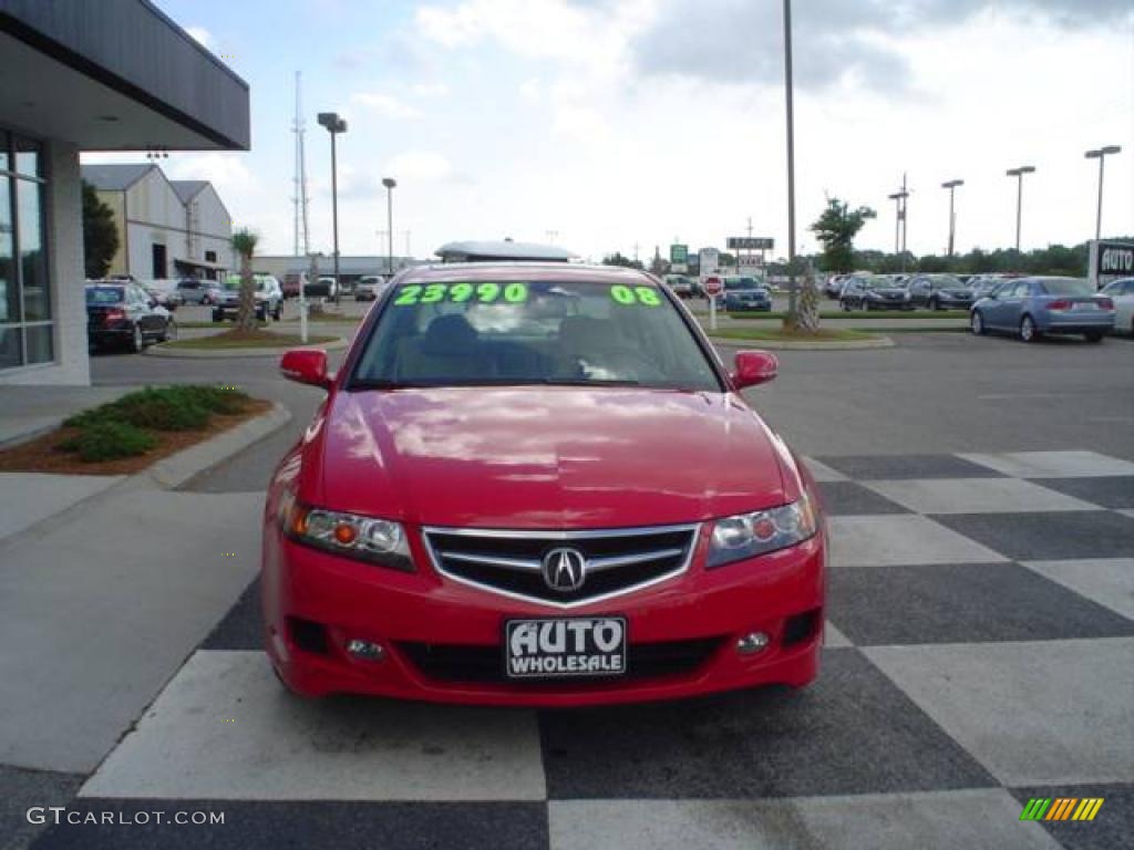 2008 TSX Sedan - Milano Red / Parchment photo #2