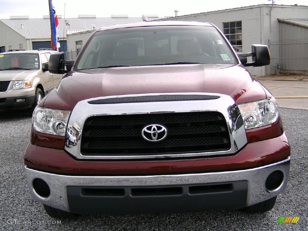 2007 Tundra SR5 Double Cab - Salsa Red Pearl / Beige photo #2