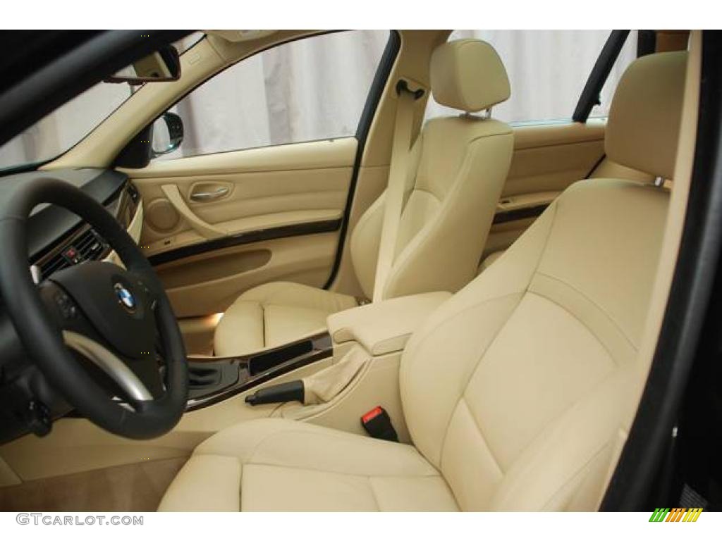 2009 3 Series 328xi Sport Wagon - Black Sapphire Metallic / Beige photo #4